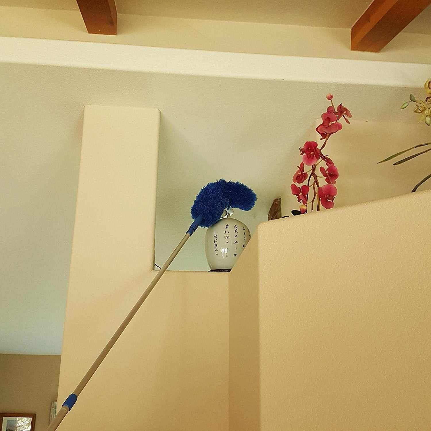 Extension Rod & Blue Extension Duster, Extend 18-20 feet