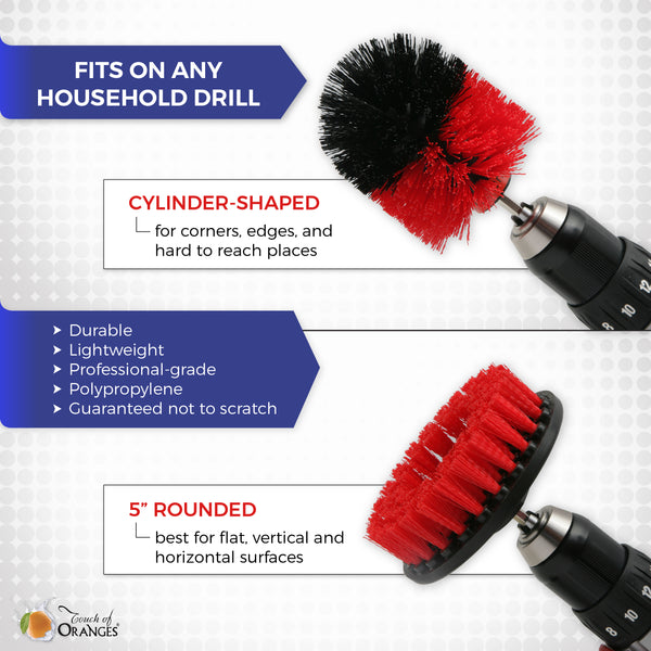 Drill Brushes Tile and Grout Cleaning