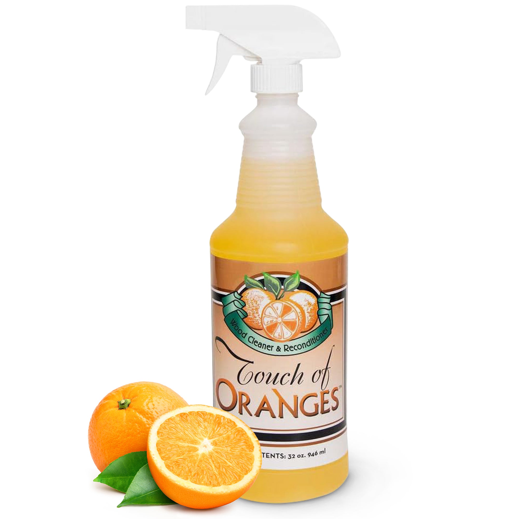 Touch of Oranges Hardwood Floor Cleaner and Touch of Beeswax for Wood  Polish Cleaner and Restorer Bundle (1 Gallon Cleaner & 1/2 Gallon Polish) 