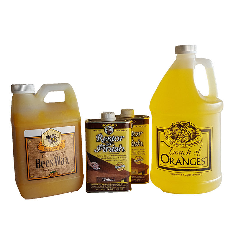 Touch of Oranges Hardwood Floor Cleaner and Touch of Beeswax for
