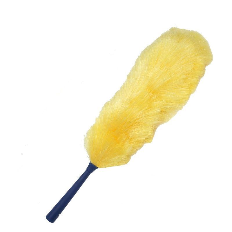 yellow nylon duster static